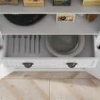 HOMCOM 72" H Freestanding Kitchen Pantry Cabinet with Drawer - White-Painted MDF and particleboard are easy to clean 