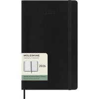 Moleskine 2026 Classic 12-Month Soft Cover Weekly Planner - 5" x 8.25" - Black-Dated from January to December 2026