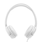 JBL Tune 530C Wired On-Ear Headphones - White-Lightweight, comfortable, and foldable