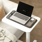 HOMCOM 25.6" Pneumatic Standing Desk Adjustable Height - White-Maximum load 154 lbs, easy to assemble