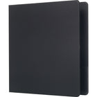 Staples® – Reliure standard avec porte-étiquette et anneaux en D, 1 1/2 po, noir-Les anneaux en D sont dotés d'une plus grande capacité de feuilles que les anneaux ronds de la même grandeur