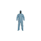 Dupont Personal Protection Coverall, TemPro Hood w/Boots, Blue, Large, 10 Pack (TM122S-Large)-Material: TemPro