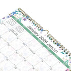 Blueline - 2026 Calendrier mural mensuel - 15 po x 12 po - Wildflowers - Bilingue-Reliure spirale double dorée avec oeillet pour suspendre