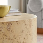 Modway Cosmos 35" Round Burl Wood Coffee Table - Natural Burl-Adaptable Placement