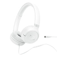 JBL Tune 530C Wired On-Ear Headphones - White-JBL Pure Bass Sound
