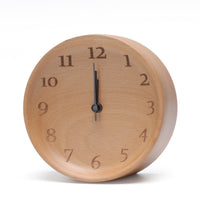 Nexten Pro Wooden Table Clock - Digit - Dish Shape-Premium German Beech Wood