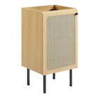 Modway Chaucer 18" Bathroom Vanity - Oak/White-Ceramic Basin