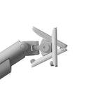 Kanto Desktop Monitor Arm/Mount for 17" - 32" Monitors  - Dual Monitor - White-Accommodates VESA sizes of 75x75 and 100x100