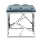 Modway Intersperse Ottoman - Sea Blue-Non-Marking Foot Pads