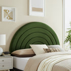 Modway Solana Arched Performance Velvet Full Headboard - Moss Green-Arch-Shaped Headboard