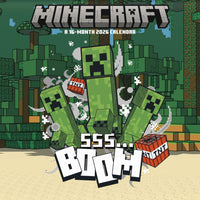 DateWorks 2026 16-Month Mini Wall Calendar - 7" x 7" - Minecraft - English-7.00" x 7.00"
