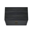 Manhattan Comfort - Ensemble de 2 tables de chevet modernes Evelyn 32" à 3 tiroirs - Gris charbon-20 po L x 32 po l x 24 po H