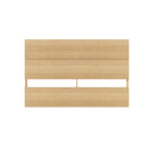 Nexera Panel Headboard - Full Size - Natural Maple-2 horizontal panels give the headboard a modern plank effect