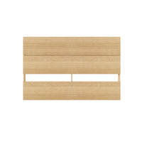 Nexera Panel Headboard - Full Size - Natural Maple-2 horizontal panels give the headboard a modern plank effect