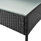 Manhattan Comfort Imperia Modern Patio 4-Person Conversation 4-Piece Set with Coffee Table - Black/Grey-10