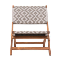 Zuo Tide Lounge Chair - Multicolor-Weather resistant solid acacia wood frame with synthetic rattan weave