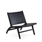 Manhattan Comfort Maintenon 25.79" Industry Chic Faux Leather Upholstered Accent Chair - Black - 2 Pack-Seat Height Measures: 14.76 in. With Weight Capacity of 275 Lbs