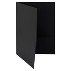 JAM Paper Linen 2-Pocket Portfolio Folder - Black - 6 Pack-Black Linen Folder