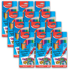 Maped Triangular Colored Pencils - 12 Packs of 12-Bright and vivid colors are super smooth and leap off the page