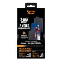 PanzerGlass Ultra Wide Fit PrivacyScreenProtector for Samsung S26Ultra - Black-With this privacy screen protector your personal info is safe from the prying eyes