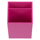 JAM Paper - Pot à crayons en plastique  - rose fuchsia-Quantité : Vendu à l'unité | La construction en plastique durable permet à ce produit d'être un élément de base de votre bureau pendant longtemps.