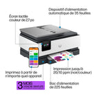 HP - Imprimante tout-en-un OfficeJet Pro 8125e avec 3 mois d'encre instantanée-APPLICATION HP - Imprimez, numérisez, photocopiez ou télécopiez directement de votre téléphone intelligent avec l’application d’impression la plus facile à utiliser