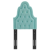 Modway Augustine Tufted Performance Velvet Twin Headboard - Mint-Tufted Twin Headboard