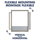Quartet Magnetic Dry Erase and Fabric Bulletin Combination Board - 20" x 16" - Wood Frame-7