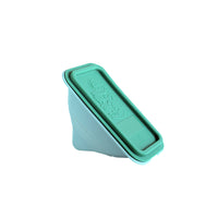 Marcus & Marcus Collapsible Silicone Rubber Sandwich Wedge Container with Snap-On Lid - Ollie The Elephant - 3 Pack-Dishwasher Safe
