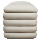 Modway Mezzo Upholstered Performance Velvet Storage Bench - Almond-Non-Marking Foot Glides