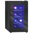 HOMCOM Freestanding Wine Cooler Refrigerator - 8 Bottle Capacity-Quiet thermoelectric cooling ensures a noise-free surrounding