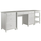 Winsome Wood Delta 3-Piece Home Office Set - White-Home Office  Set