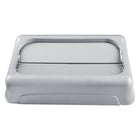 Rubbermaid Slim Jim Lid with Venting Channels - Grey-Interchangable, colour-coded lids promote waste separation (sold separately)