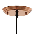Modway - Dimple Demi-sphère de 10" en or rose Lumière suspendue-Homologué et approuvé UL