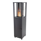 EnerG+ Outdoor Floorstanding Wood Pellet Patio Heater with Fan-Designed to run efficiently on pellets, providing a sustainable and eco-friendly heating solution.