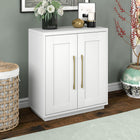 Hudson&Canal Tillman 28"W Accent Cabinet - White-Crafted of sturdy MDF materials in a white finish