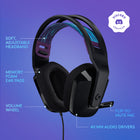 Logitech G335 Stereo Gaming Headset - Black-PC and Console Compatible: This gaming headset with microphone is compatible with PlayStation 5, PlayStation 4, Xbox One, Xbox Series X | S, and Nintendo Switch/Switch 2 with 3.5 mm audio connection