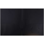 JAM Paper Plastic Two-Pocket School POP Folders - Black - 6 Pack-Size: 9.5 x 11.5 inches | Easily fits 8.5" x 11" documents