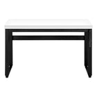 Monarch Specialties 7681 48" Computer Desk - White/Adj.Height/ Black Metal-7