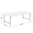 Table pliante en plastique blanc granite pour enfants, 30 larg. x 60 long. x 19 haut. (po) (RB-3060-KID-GG)-5