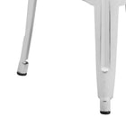 Flash Furniture – Tabouret de bar de 30 po en métal vieilli sans dossier, pour intérieur, blanc (ETBT350330)-Conception sans dossier