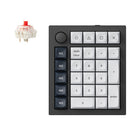 Keychron Q0 Max Knob Version Swappable RGB Backlight Number Pad - Red Switch - Black-Compact, ergonomic, and full aluminum body for durability, stability, and a premium typing feel