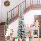 HOMCOM - Arbre de Noël artificiel 9' avec branches réalistes - Vert-Vaporisé de neige artificielle pour donner un aspect hivernal 