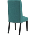Modway Baron Fabric Dining Chair - Teal-Fine Polyester Fabric Upholstery