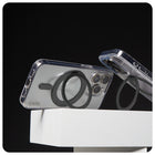 PanzerGlass - CARE avec Kickstand & MagSafe iPhone 16 Pro Max - Bague noire-Réglable jusqu'à 360 degrés , positions de visionnement verticales et horizontales