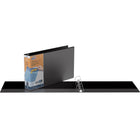 QuickFit Reliure View robuste, 11 po x 17 po, anneaux inclinés en D verrouillables 1 po, noir, paquet de 2-2 po