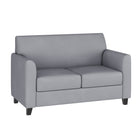 Causeuse de la série HERCULES Diplomat en cuir gris (BT-827-2-GY-GG)-Style contemporain