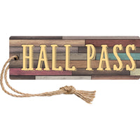 Teacher Created Resources Home Sweet Classroom Magnetic Hall Pass - Pack of 6-These wood-inspired hall passes feature a magnetic back so they can always be within reach.