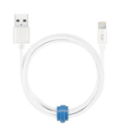 Blu Element Braided Charge/Sync Lightning USB 4ft White (B4MFIWH)-Extra durable, braided design resistant to wear and tear