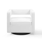 Modway - Booth Performance Velvet Fauteuil pivotant en velours de performance - Blanc-Capacité du poids de la chaise : 300 lb